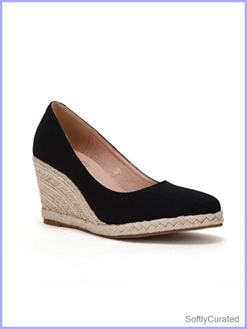 Ruanyu Women's Platform Espadrilles Wedge Sandals Faux Suede
